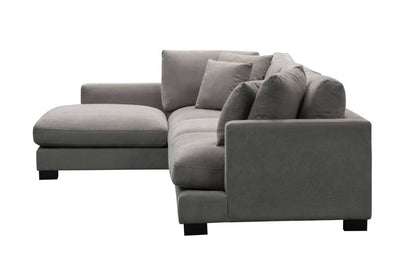 Zenith Corner Right Chaise Lounge Light Grey