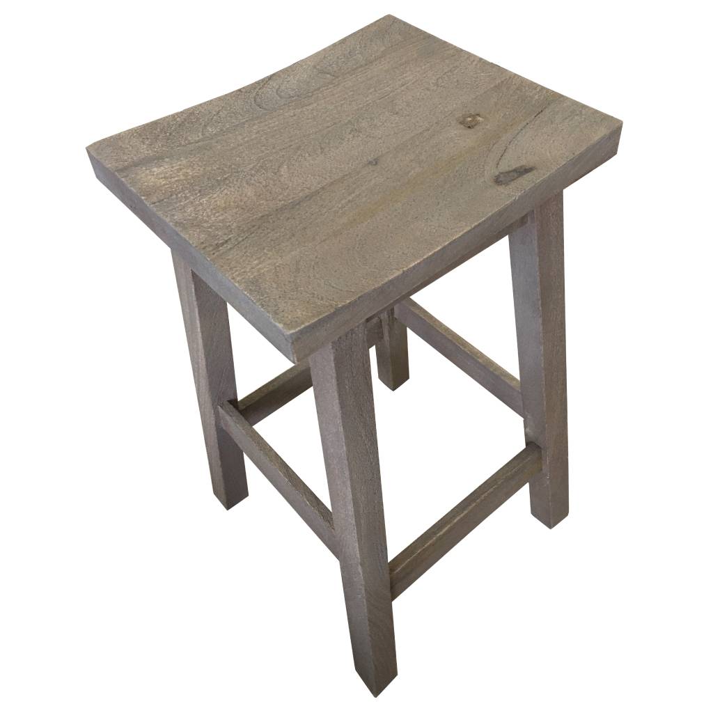 TOKYO KITCHEN STOOL 37.5 X 32.5 X 64 -GREY WASH