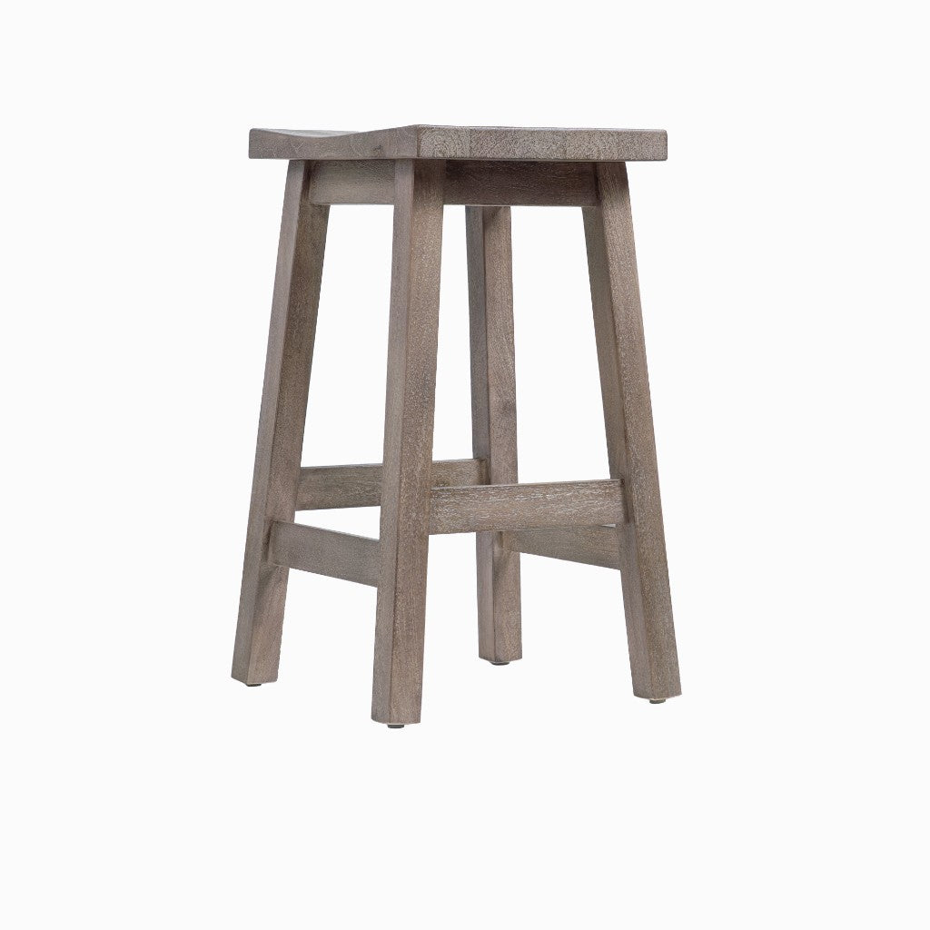 TOKYO KITCHEN STOOL 37.5 X 32.5 X 64 -GREY WASH