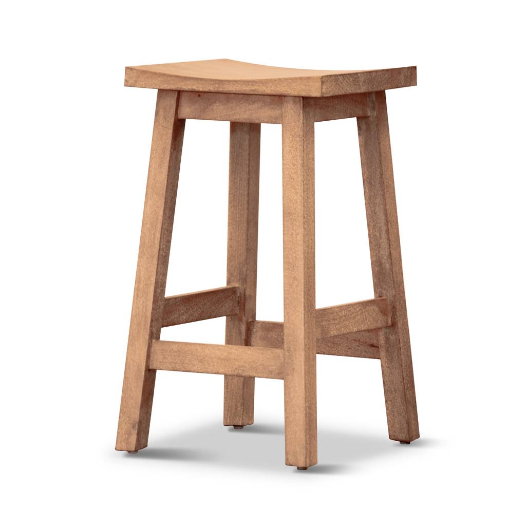 TOKYO KITCHEN STOOL 37.5 X 32.5 X 64 -HONEY WASH