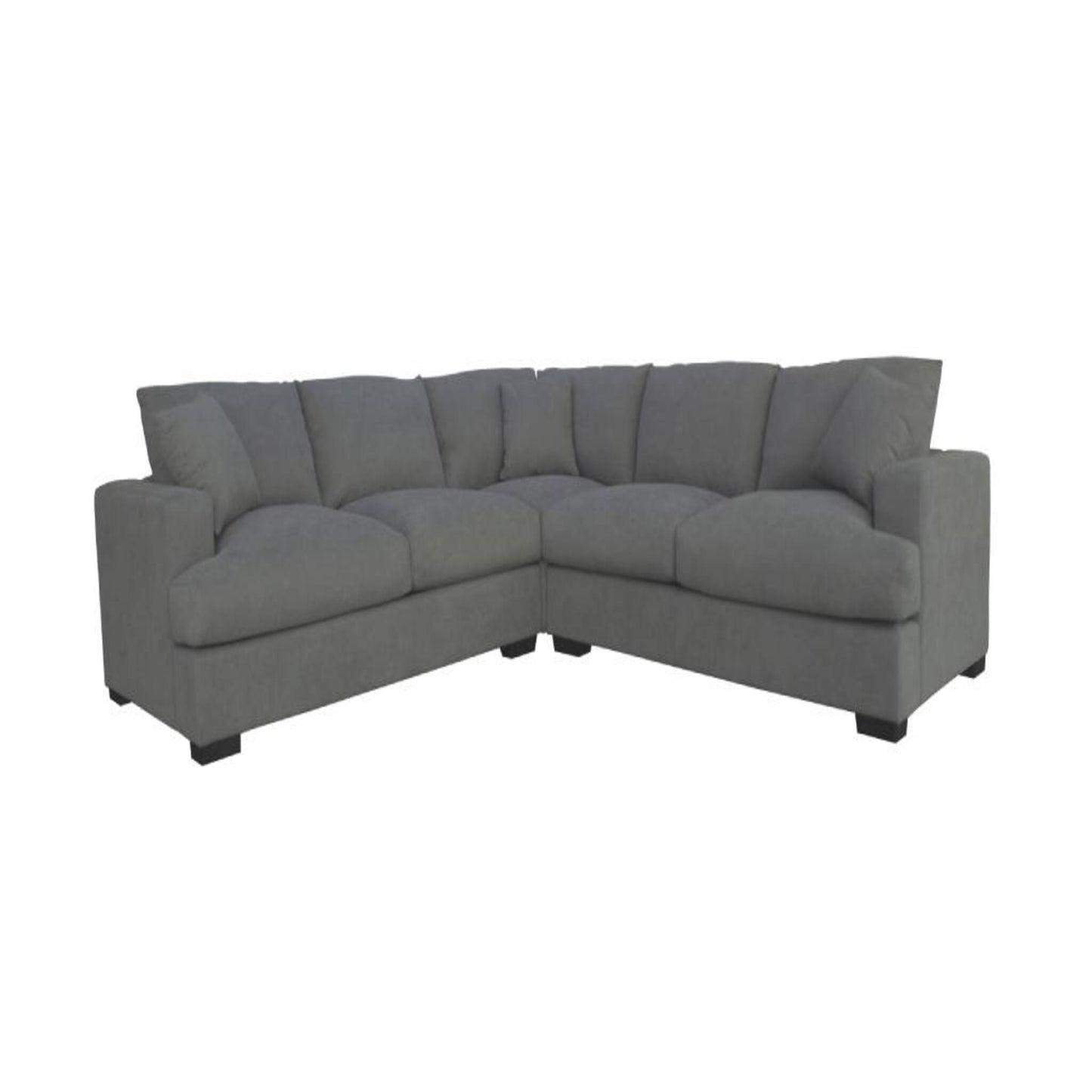 Hasting 2.5 Seater Corner Modular Fabric Lounge Light Grey