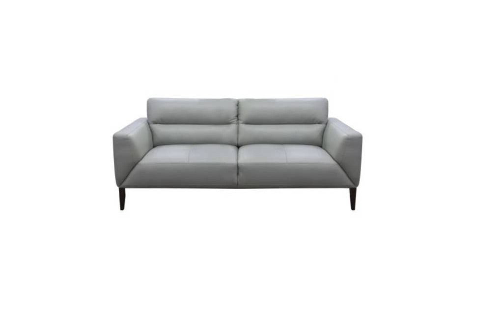 Sonoma 3 Seater Leather Sofa Silver