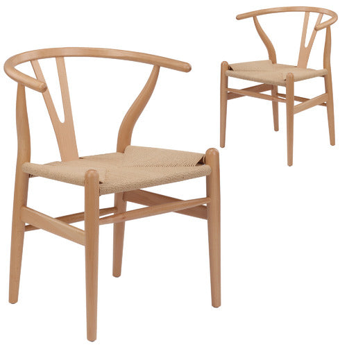 Wishbone Dining Chair-Natural