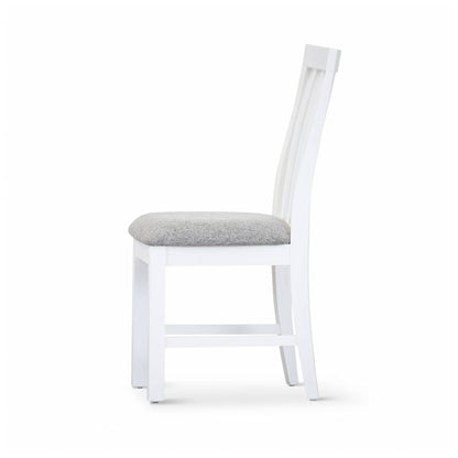 Coastal Beach Dining Chair -Vivid White