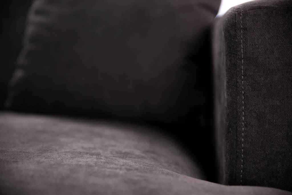Manhattan Deep Seat Corner Fabric Lounge - Dark Grey