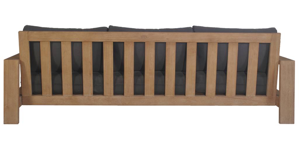 Brushed Eucalyptus Timber Frame Outdoor Dining Table & Chair Sofa Lounge High Table Set